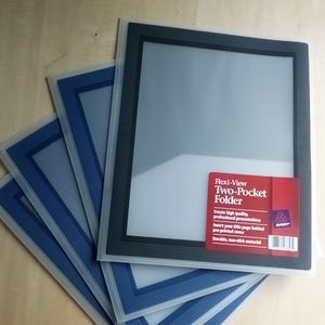 2/$20 NEW Avery Flexi-view Two Pocket Folders